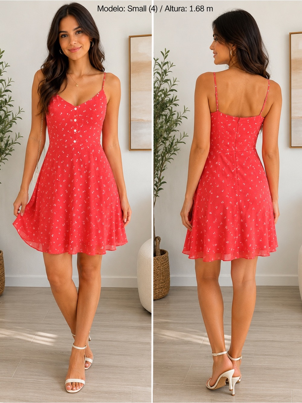 Gap Coral Floral Button Front Sundress Size 4